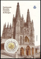 España 2012 Edifil 4709 Sello ** HB Catedral De Burgos UNESCO Patrimonio Mundial Humanidad Michel BL219 Yvert BF207 - Nuevos