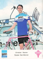Cyclisme * Coureur Cycliste Christian SEZNEC Né à Brest * équipe GAN MERCIER * Tour De France Vélo - Radsport