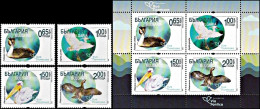 Bulgaria 2019, Birds Bird Migration Route "Via Pontica" - 4 V. & S/s MNH - Other & Unclassified