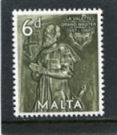 MALTA - 1962  6d  GRAND MASTER  MINT NH - Malta