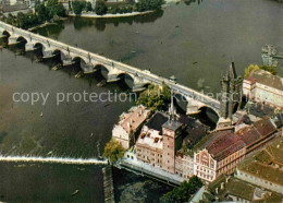 72846381 Praha Prahy Prague Fliegeraufnahme Karlsbruecke Altstaedter Brueckentur - Czech Republic