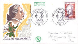 FDC 1967 BEAUMARCHAIS - 1960-1969