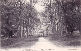 58 - Nievre - MENOU - Allée Du Chateau - Altri & Non Classificati