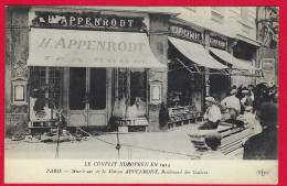75 - PARIS +++ Le Conflit Européen En 1914 +++ Mise à Sac De La Maison APPENRODT +++ Boulevard Des Italiens +++ - Other & Unclassified