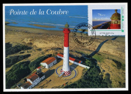 FRANCE (2021) Carte Maximum Card - 69 Assemblée PHILAPOSTEL La Tremblade Ronce-les-Bains - Phare Coubre Lighthouse Faro - 2020-…