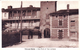 65 - Hautes Pyrénées -  TRIE Sur BAISE - Une Porte Et Tour Curieuse - Autres & Non Classés