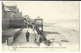 14  Saint Aubin Sur Mer -  Le Boulevard De La Plage Et Le Casino - Saint Aubin