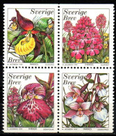 Schweden Sverige 1999 - Mi.Nr. 2114 - 2117 - Postfrisch MNH - Blumen Flowers Orchideen Orchids - Orchidee