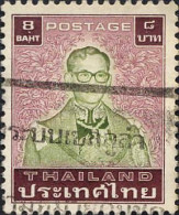 Thailande Poste Obl Yv:1090 Mi:1105 Rama IX (Belle Obl.mécanique) - Tailandia