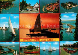 72846158 Steinhude Fischerhus Insel Wilhelmstein Promenade Bootsanleger Segeln A - Steinhude