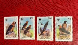 LESOTHO WWF 1986 Complete 4v Neuf MNH ** Mi 556 / 559 Pájaro Bird Pássaro Vogel Ucello Oiseau - Unused Stamps