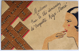 CPA Carte Postale / Ephemera/ Publicité / Anonyme / Madame, Pour Le Thé Demandez La "Croquette Riza-Bana". - Non Classés