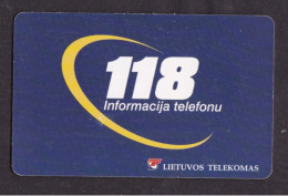 2001 Lithuania 50 Tariff Units Telephone Card - Lithuania