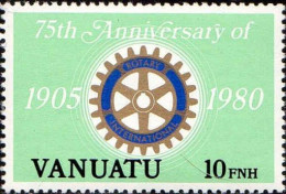 Vanuatu Poste N** Yv:611/612 75.Anniversaire Du Rotary International Légende Anglaise - Vanuatu (1980-...)