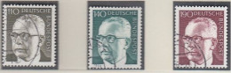 BRD  635-645, 689-692, 727-732, Gestempelt, Heinemann, Komplett, 1970/72 - Used Stamps
