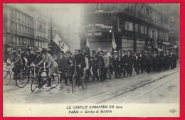 75 - PARIS +++ Le Conflit Européen En 1914 +++ Cortège De Mobilisés +++ - Other & Unclassified