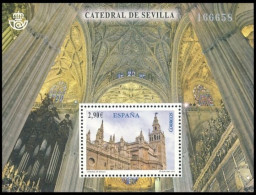 España 2012 Edifil 4719 Sello ** HB Catedral De Sevilla UNESCO Patrimonio Mundial Humanidad Michel BL220 Yvert F4397 - Unused Stamps