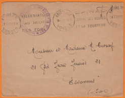 Militaria  Lettre En F.M.  De EPINAL 1940 En F.M. Avec Cachet  " Dépot D'Infanterie N°203 "  Pour ESSONNES S.et.O. - Guerra Del 1939-45