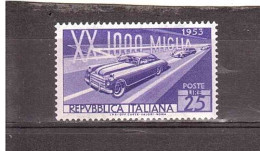 ITALIA 1953 MILLE MIGLIA - 1946-60: Mint/hinged