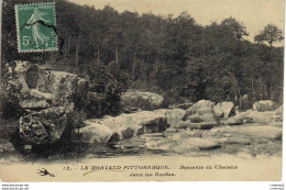 58 LE MORVAN écrit MORVAND N°12 Pittoresque Descente Du Chalaux Dans Les Roches Vers Château Chinon  En 1909 - Chateau Chinon