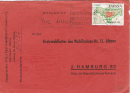 55086. Carta Aerea MADRID 1972 A Hamburg, Germany - Brieven En Documenten