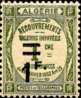 Algérie Taxe N* Yv:22 Mi:22 Recouvrements Valeurs Impayées (sans Gomme) Sur Fragment - Timbres-taxe