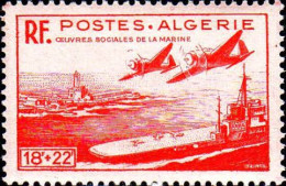 Algérie Poste N** Yv:274 Mi:281 Oeuvres Sociales De La Marine (Petit Def.gomme) - Neufs