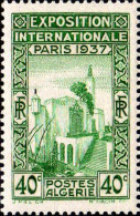 Algérie Poste N** Yv:127 Mi:130 Expo Int Paris Pavillon De L'Algérie (Impres.au Dos) - Unused Stamps