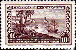 Algérie Poste N** Yv:100a Mi:101C Port D'Alger (Petit Def.gomme) - Ungebraucht