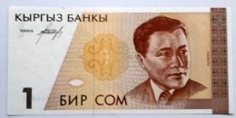 KYRGYZSTAN - 1 SOM - P 7 (1994) - UNC - BANKNOTES - PAPER MONEY - CARTAMONETA - - Kirgizïe