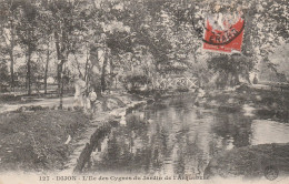 DIJON L'ILE DES CYGNES DU JARDIN DE L'ARQUEBUSE 1908 TBE - Dijon