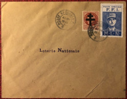 France, Libération PARIS Sur Enveloppe TAD POSTE SPECIALE F.F.I. 21.8.1944 + Vignette - (C1070) - Liberation