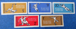 Timbres Neufs** De Bulgarie N°1426/30 De 1966 Thème Football - Neufs