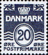Danemark Poste N** Yv: 564/564A Chiffre Sous Couronne - Neufs