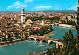 72845021 Verona Veneto Panorama Con Ponte Pietra Verona - Autres & Non Classés