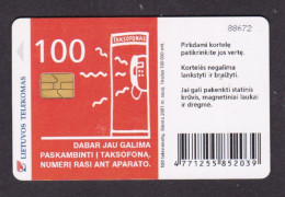 2001 Lietuvos Telekomas Chip Card Answer, Payphone Is Calling To You! 50 Units,Col:LT-LTV-C065 - Lituanie