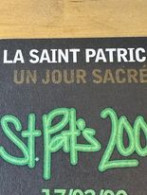 Guinness Onderlegger Coaster La Saint Patrick Un Jour Sacré 2000 - Alcohol