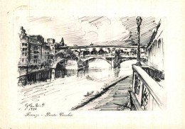 72844758 Firenze Florenz Ponte Vecchio Kuenstlerkarte   - Autres & Non Classés