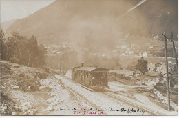74 - CHAMONIX - 15 Juillet 1908 Un Des Premiers Trains De Voyageurs Allant Au Montenvers - CP PHOTO - Chamonix-Mont-Blanc