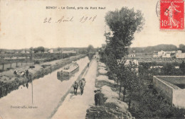 Bondy * Péniche Batellerie * Le Canal , Pris Du Pont Neuf * Chevaux Halage * Péniches Barge Chaland - Bondy