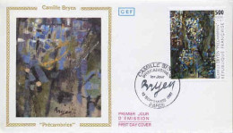 France Fdc Yv:2493 Mi:2927 Camille Bryen Précambrien Tableau Paris 12-9-87 - 1980-1989