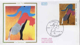 France Fdc Yv:2447 Mi:2580 Jean Arp La Danseuse Strasbourg 8-11-86 - 1980-1989