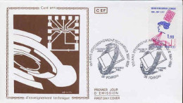 France Fdc Yv:2444 Mi:2577 Centenaire De L'Enseignement Technique Voiron 4-10-86 - 1980-1989