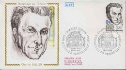 France Fdc Yv:2390 Mi:2521 Charles Dullin Acteur Yenne/Puteaux 19-11-85 - 1980-1989