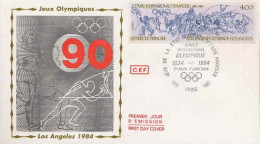 France Fdc Yv:2314 Mi:2447 Jeux Olympiques Los-Angeles Paris 2-6-84 - 1980-1989