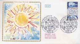 France Fdc Yv:2292 Mi:2416 Météorologie Nationale Satellite Paris 22-10-83 - 1980-1989