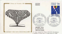 France Fdc Yv:2214 Mi:2341 Sommet Des Pays Industrialisés Versailles 4-6-82 - 1980-1989