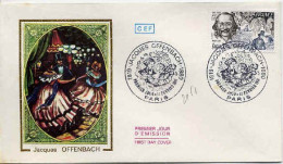 France Fdc Yv:2151 Mi:2247 Jacques Offenbach Paris 14-2-81 - 1980-1989