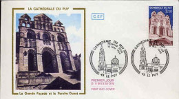 France Fdc Yv:2084 Mi:2204 La Cathédrale Du Puy Le Puy 10-5-80 - 1980-1989