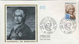 France Fdc Yv:2029 Mi:2134 Maréchal De Bercheny Tarbes 13-1-79 - 1970-1979